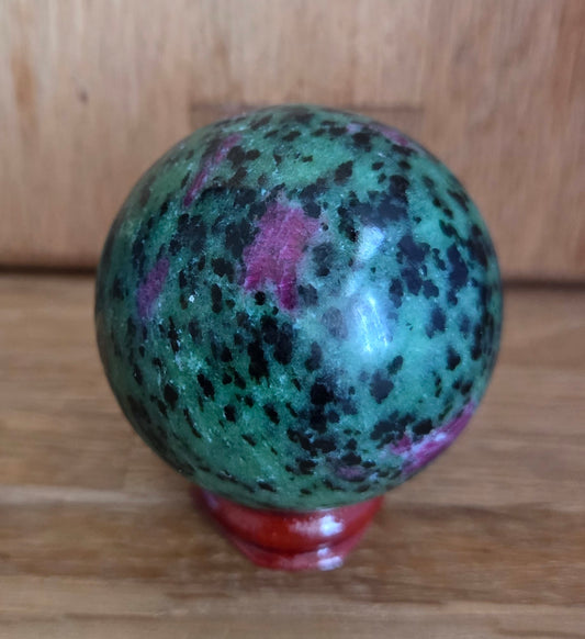 Ruby in Zoisite sphere, 5.36cm