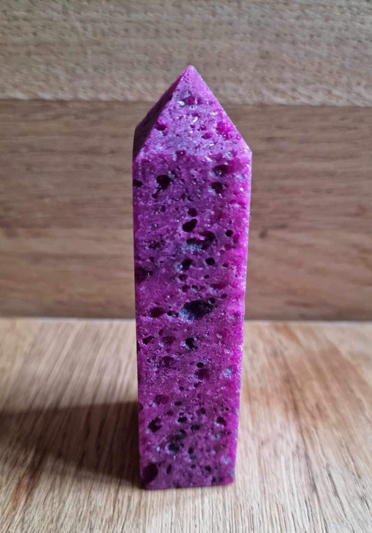 Honeycomb ruby point, 9.02cm