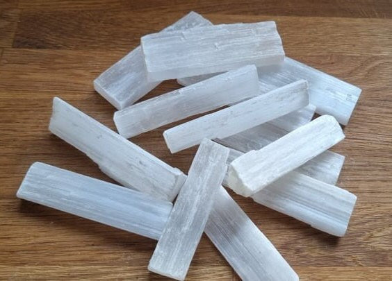 Raw selenite stick