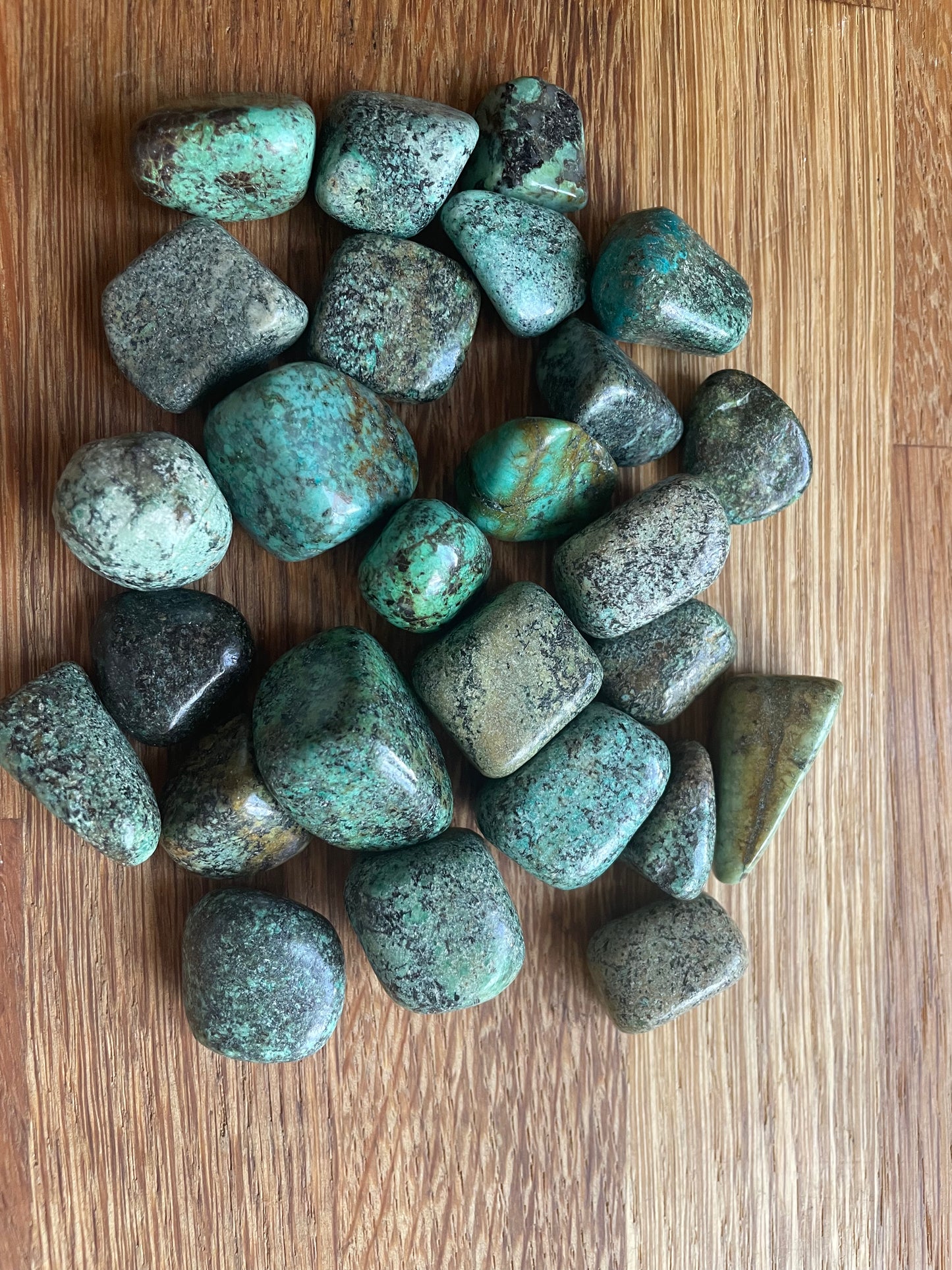 African turquoise tumble stone