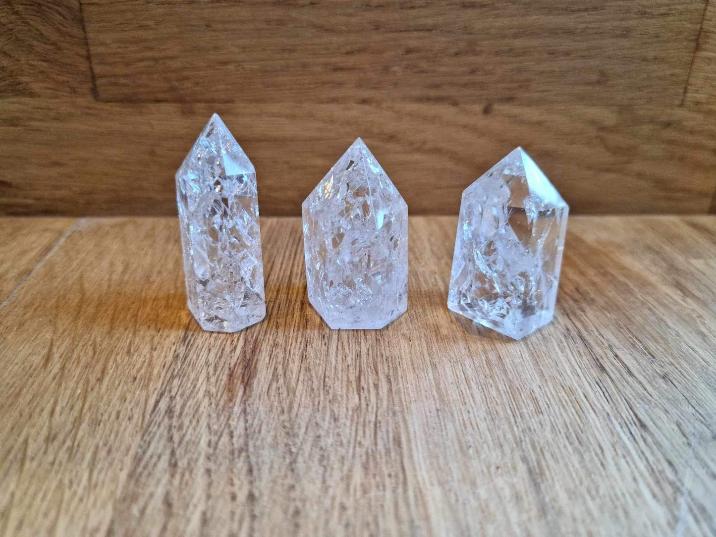 Mini fire and ice quartz