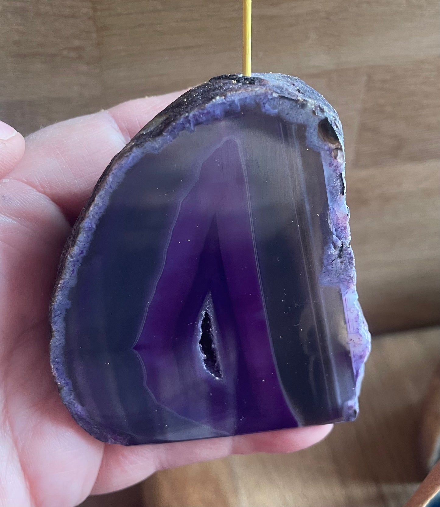 Agate incense holder