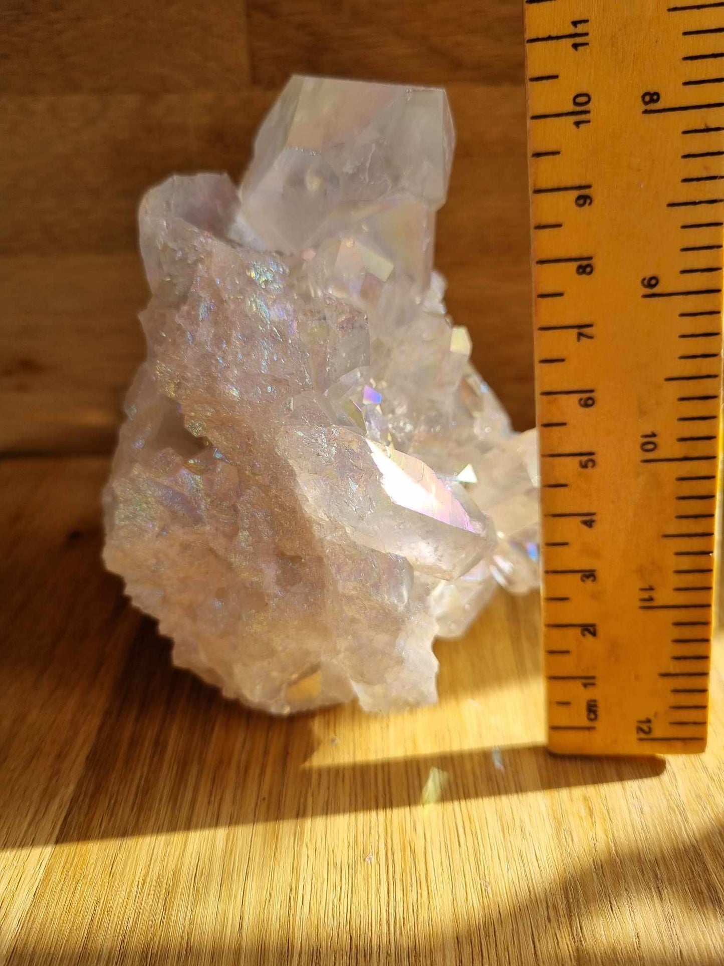 Angel aura quartz cluster