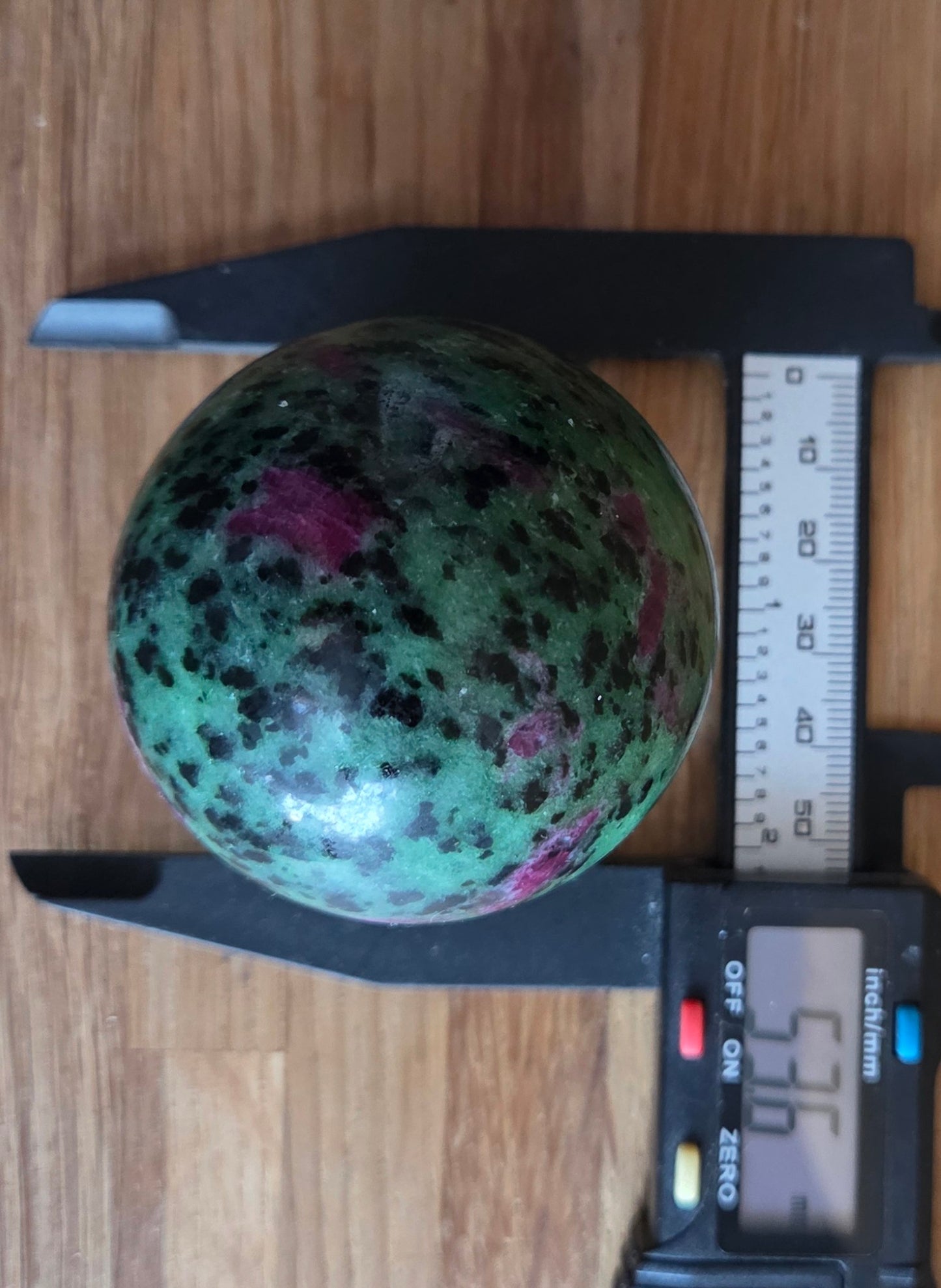 Ruby in Zoisite sphere, 5.36cm