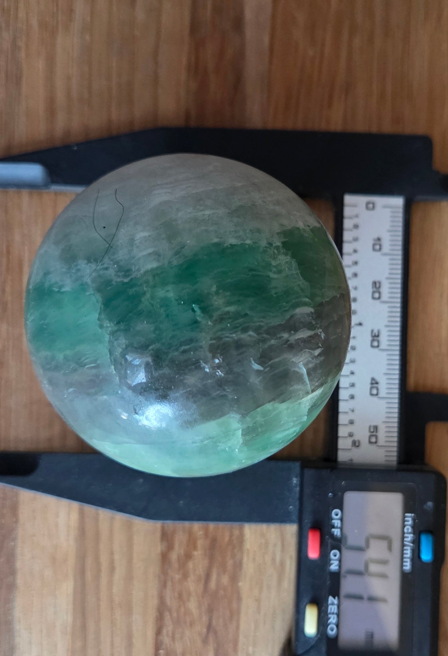 Fluorite sphere, 5.41cm