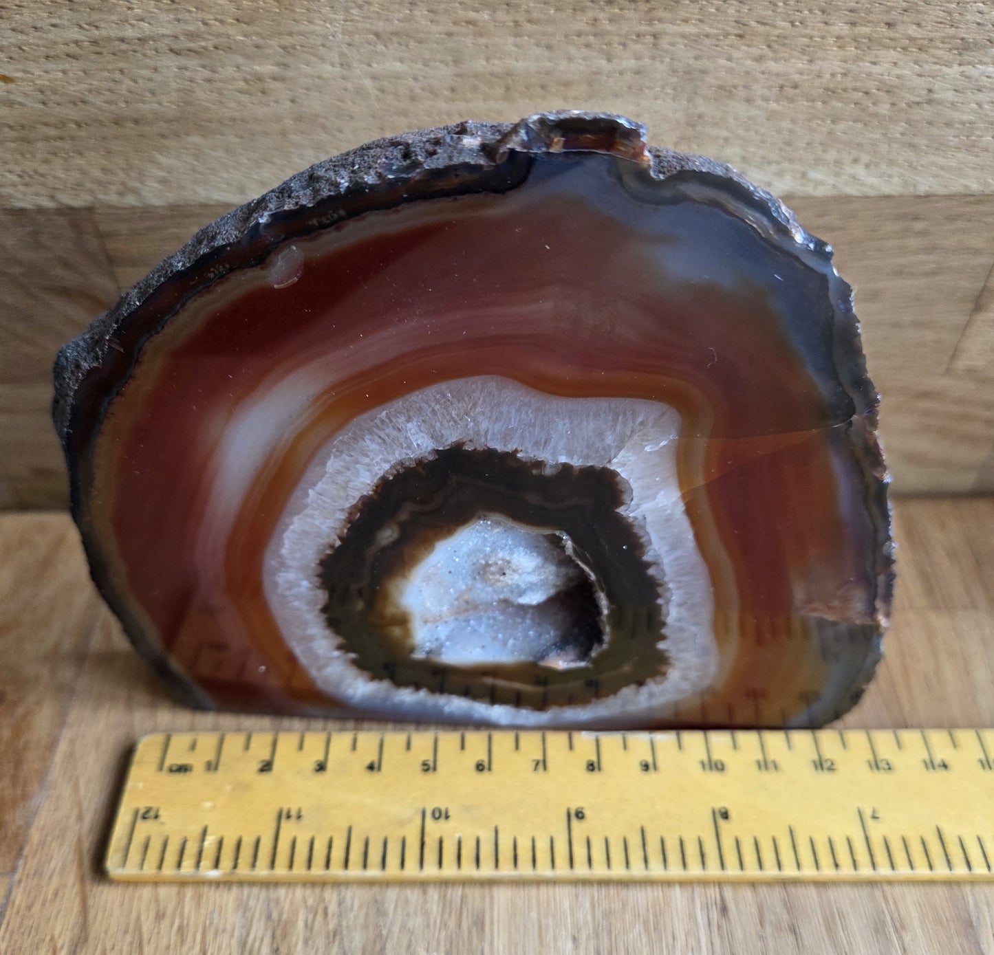 Agate geode slice