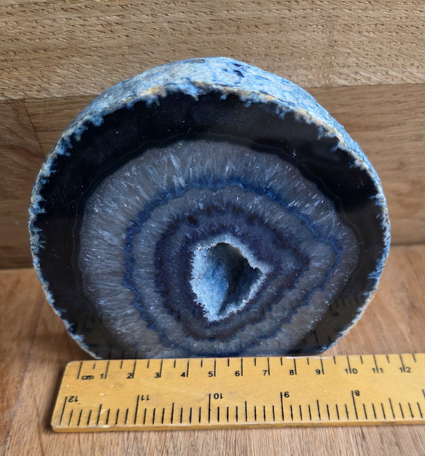 Agate geode slice