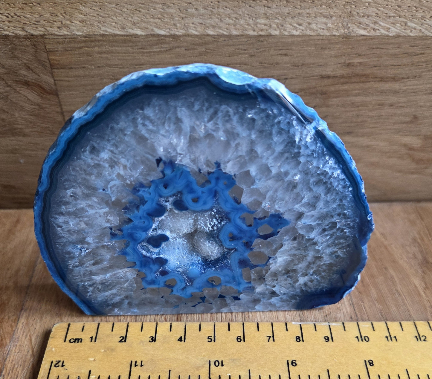 Agate geode slice