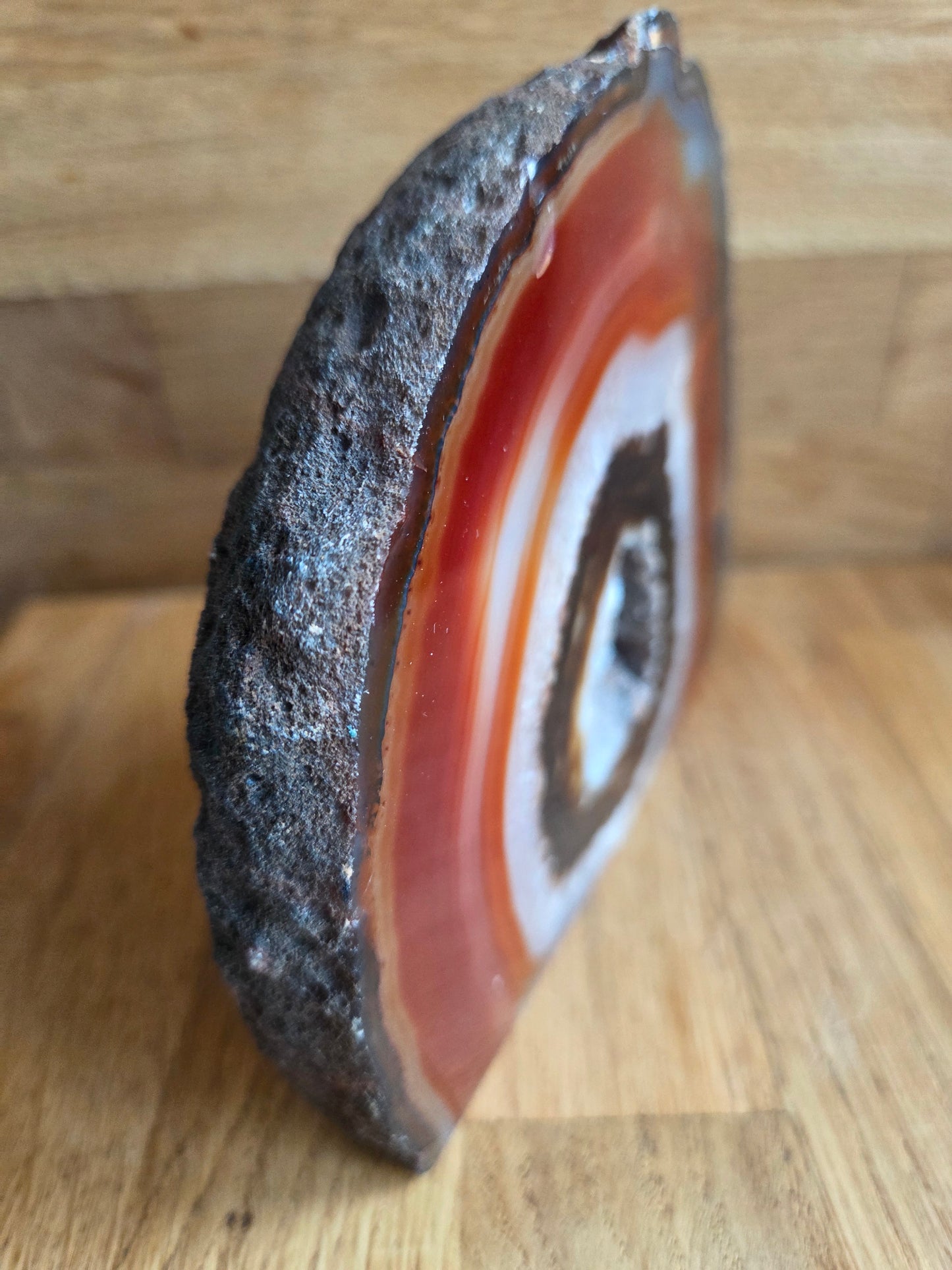 Agate geode slice