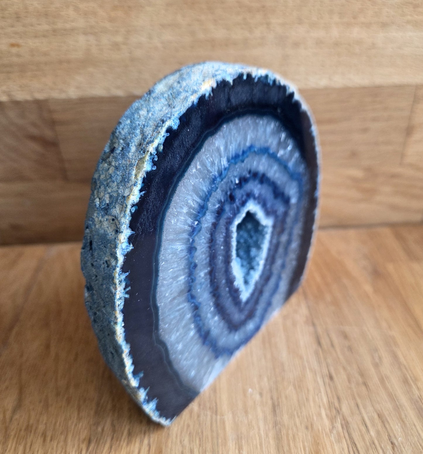 Agate geode slice