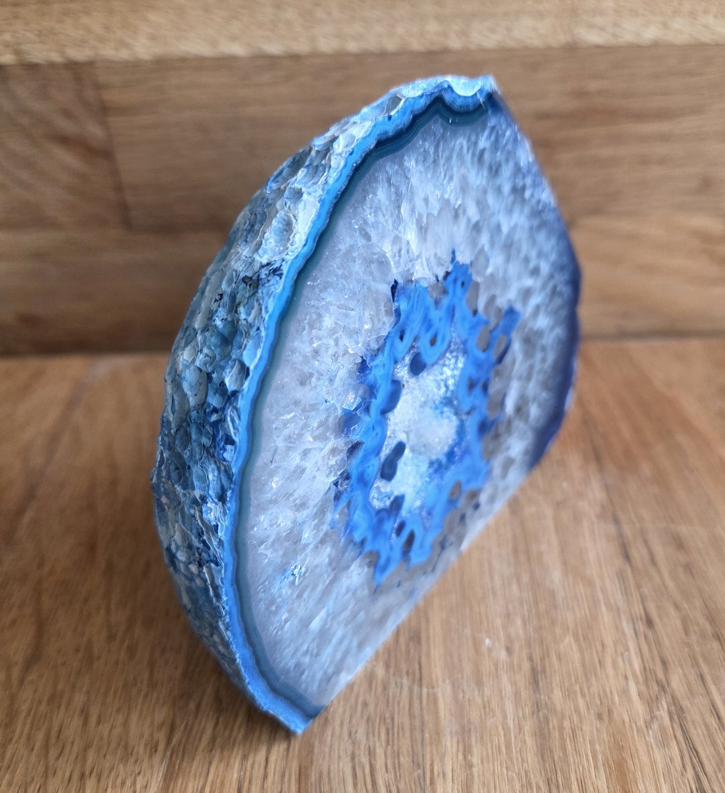 Agate geode slice