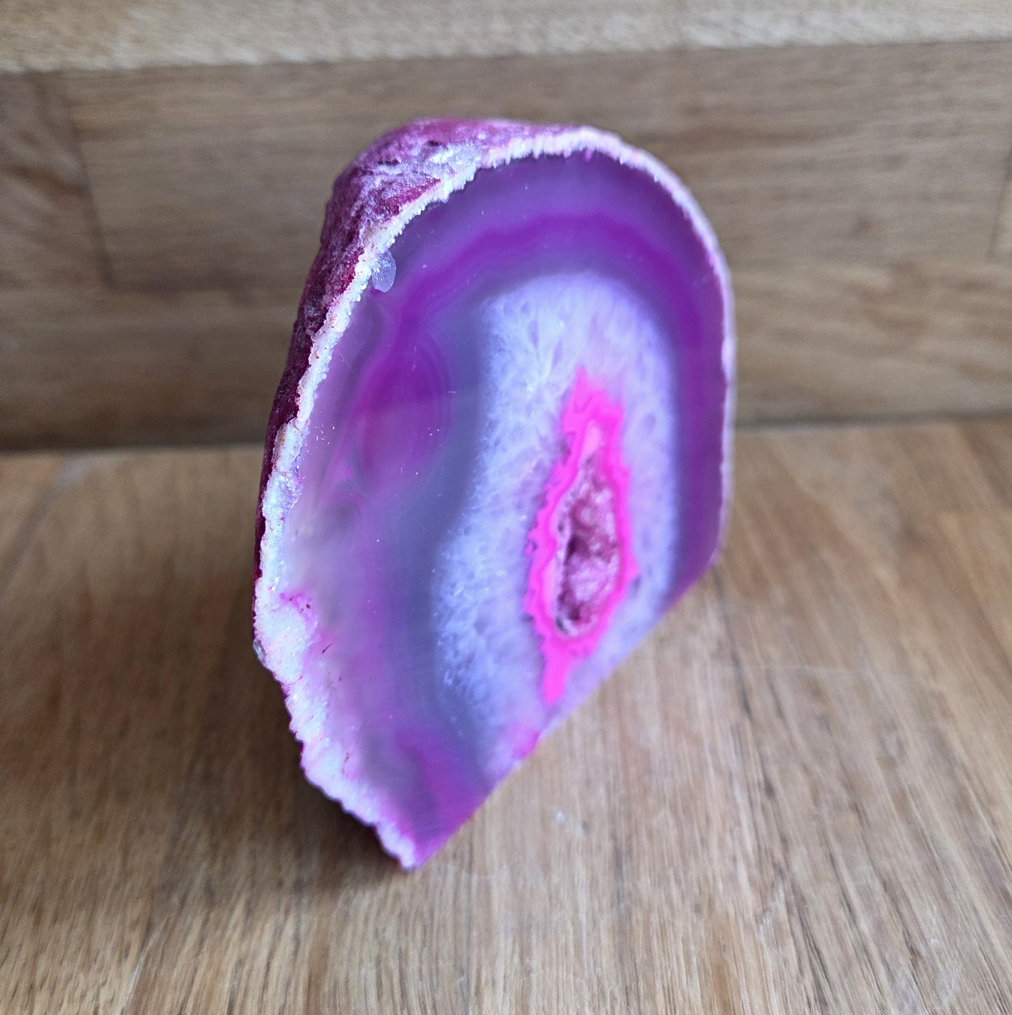 Agate geode slice