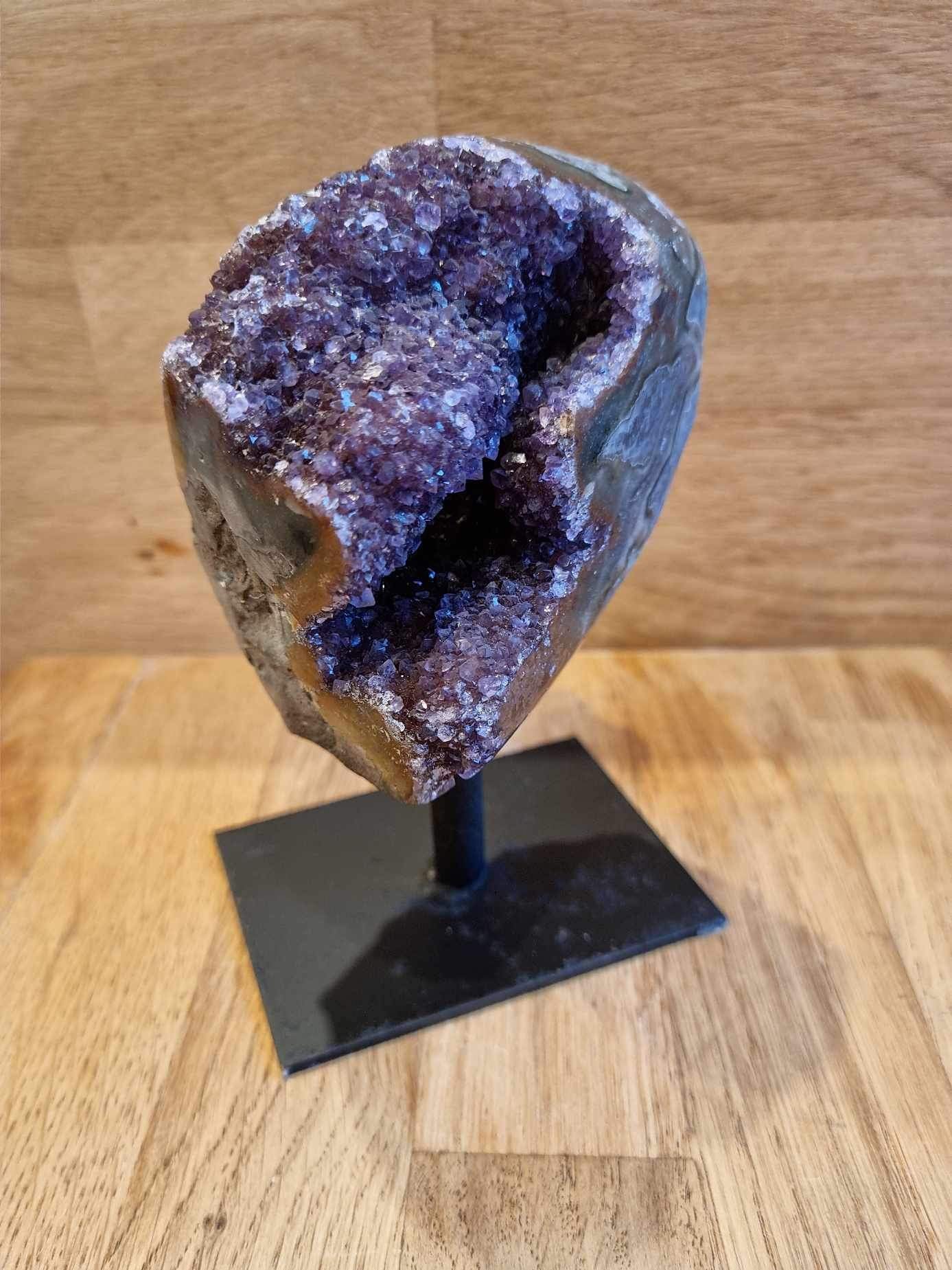 Amethyst Druze on stand