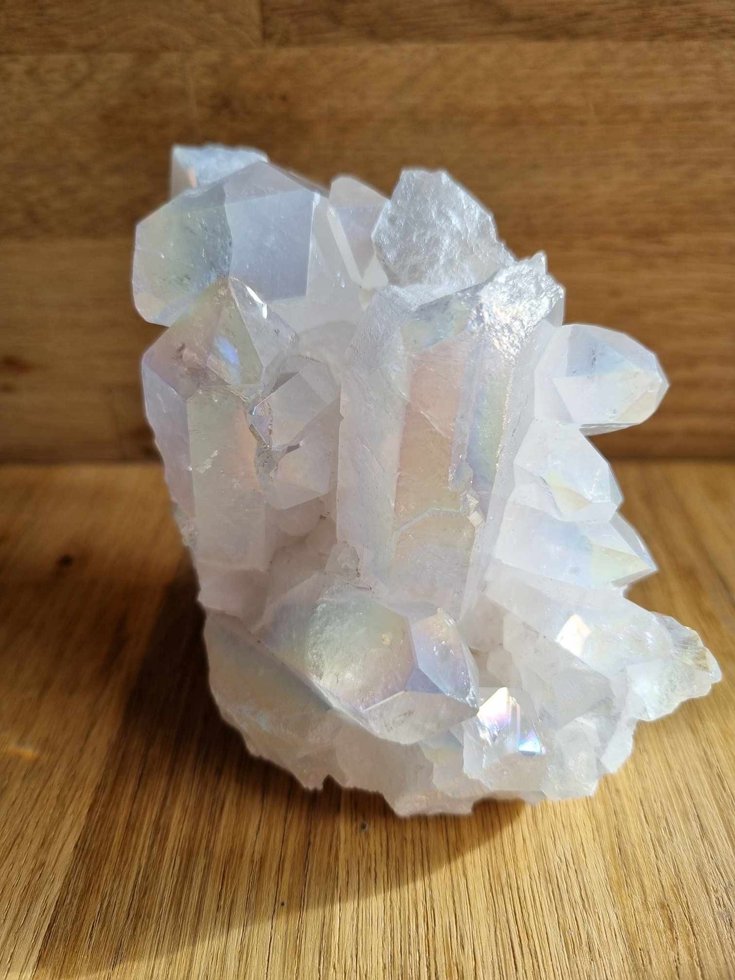 Angel aura quartz cluster