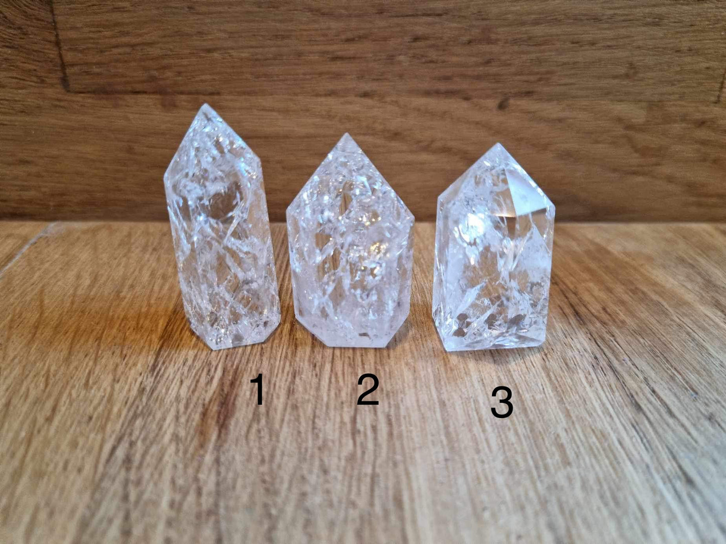 Mini fire and ice quartz