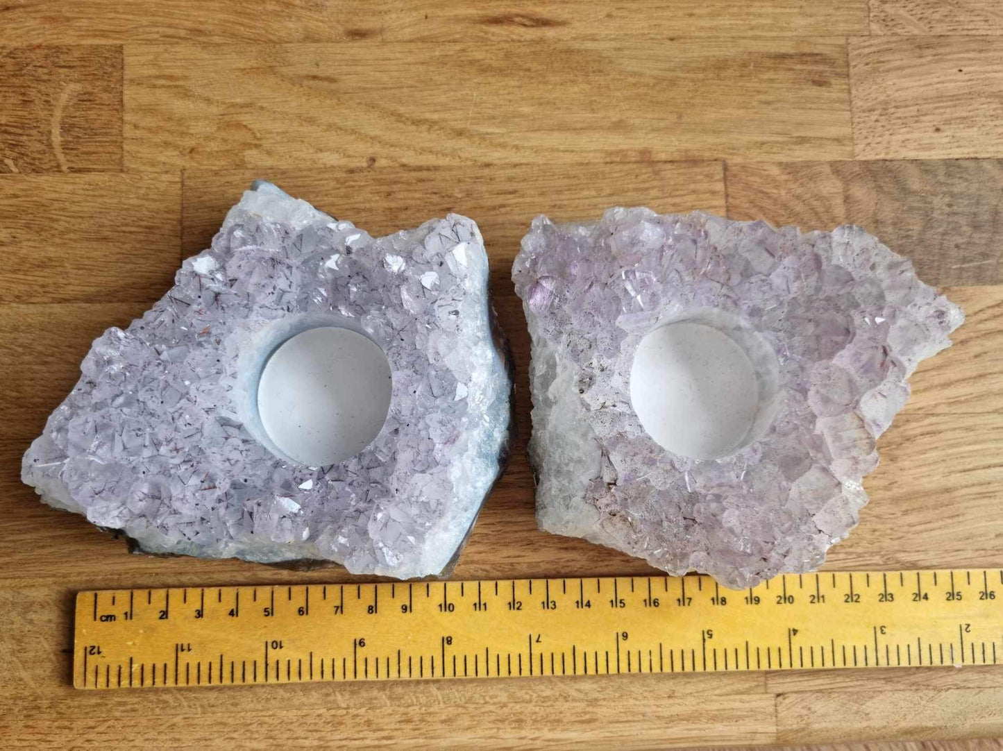 Amethyst tea light holder