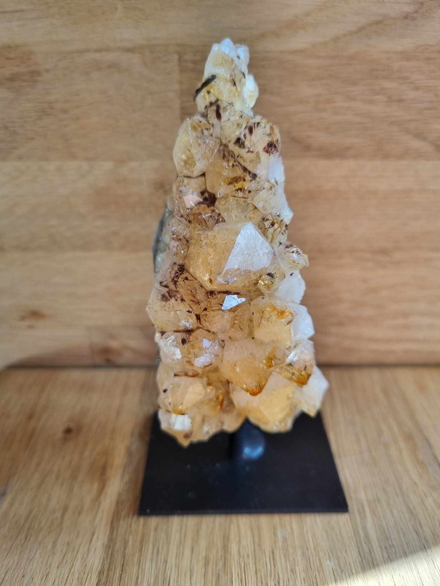 Citrine druze on stand