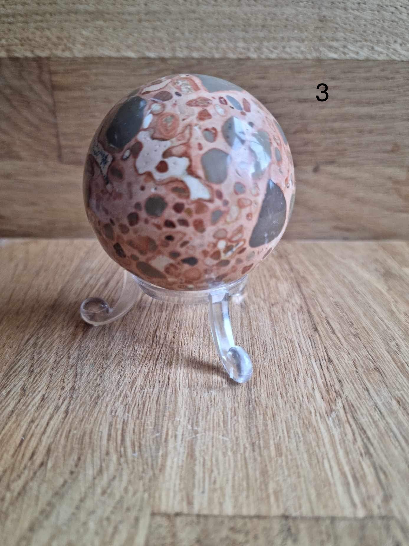 Peruvian pudding stone sphere