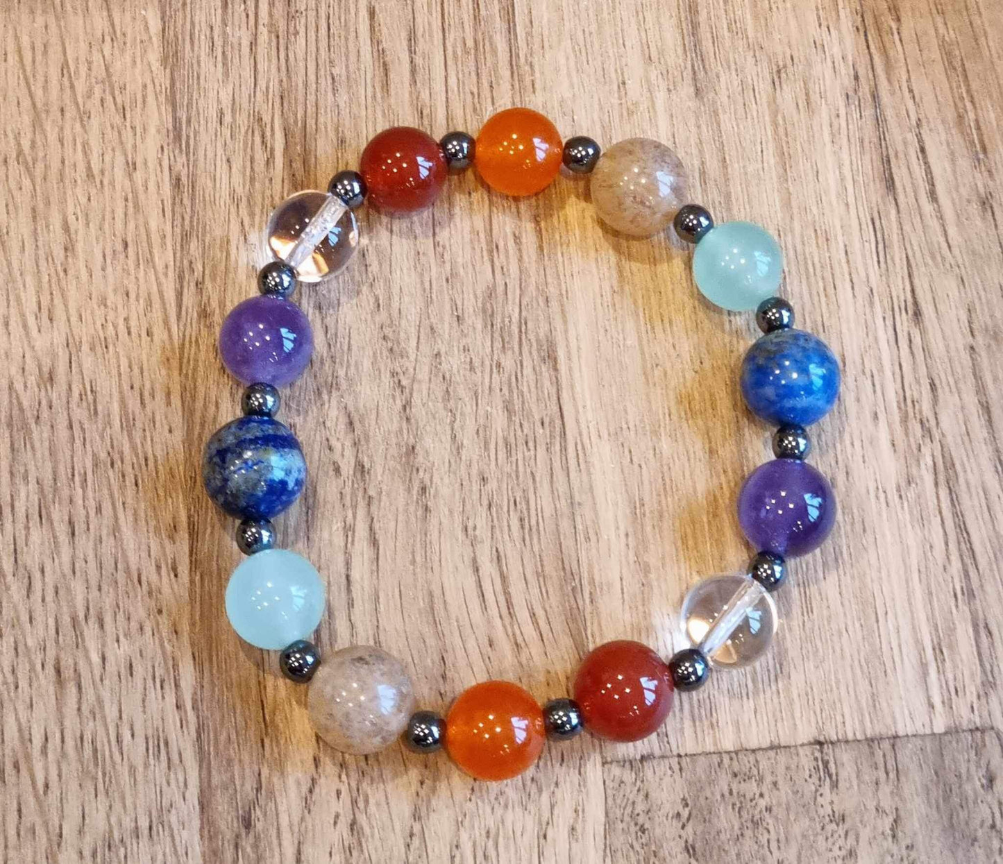 Chakra bracelet, 8mm bead