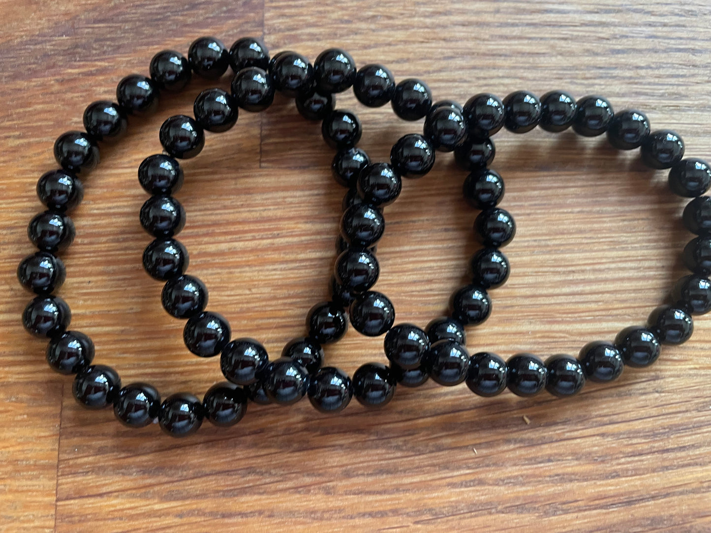 Black onyx 8mm bead bracelet