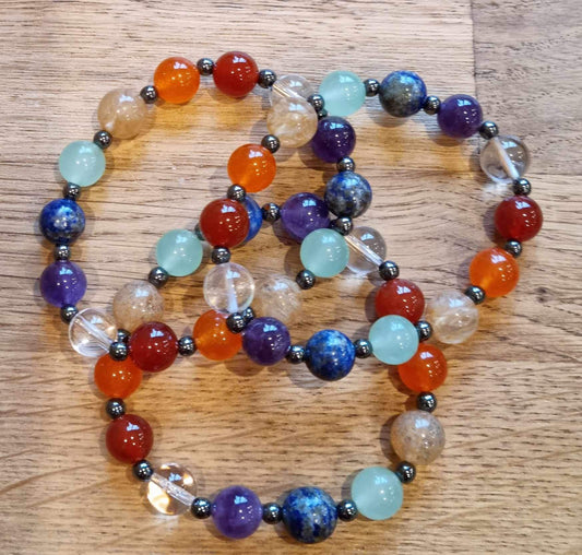 Chakra bracelet, 8mm bead