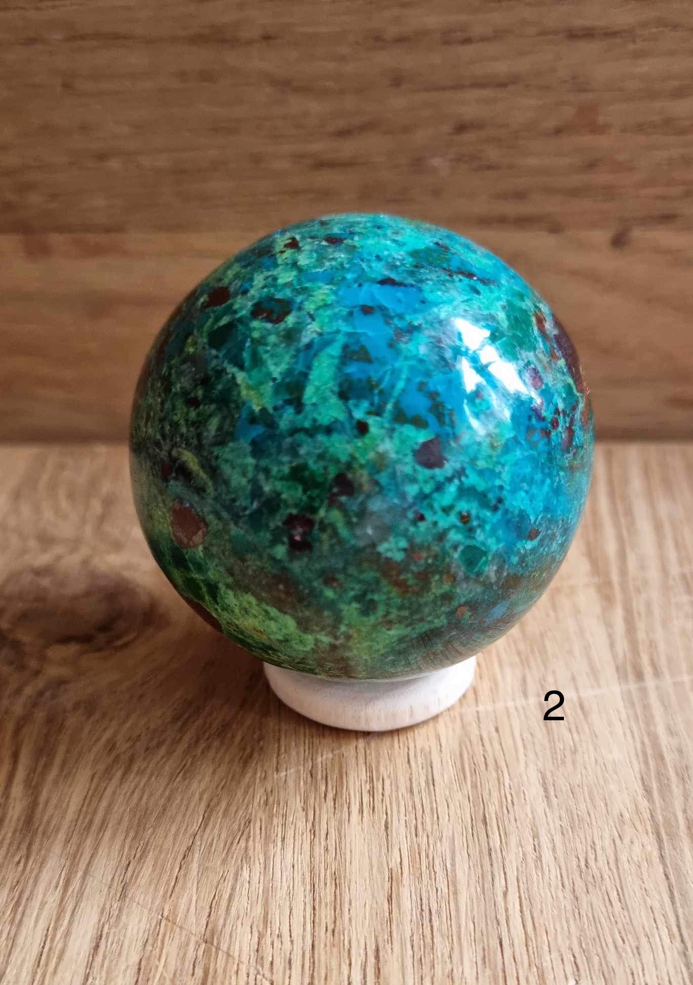 Chrysocolla sphere