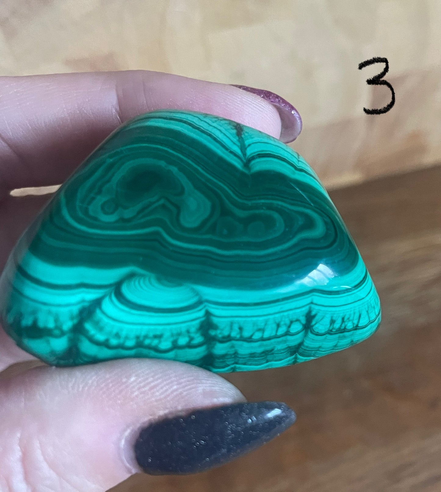 Malachite piece