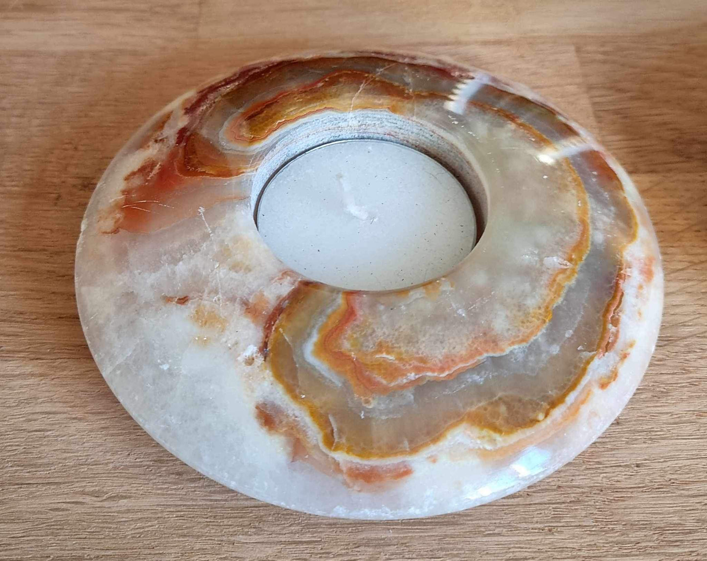 Onyx tea light holder