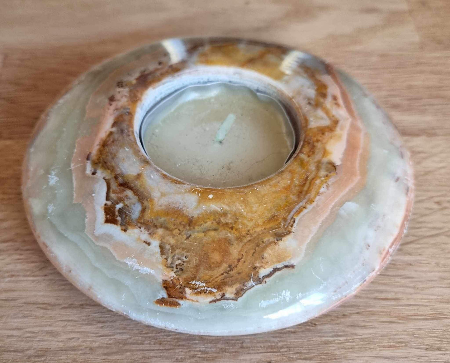 Onyx tea light holder