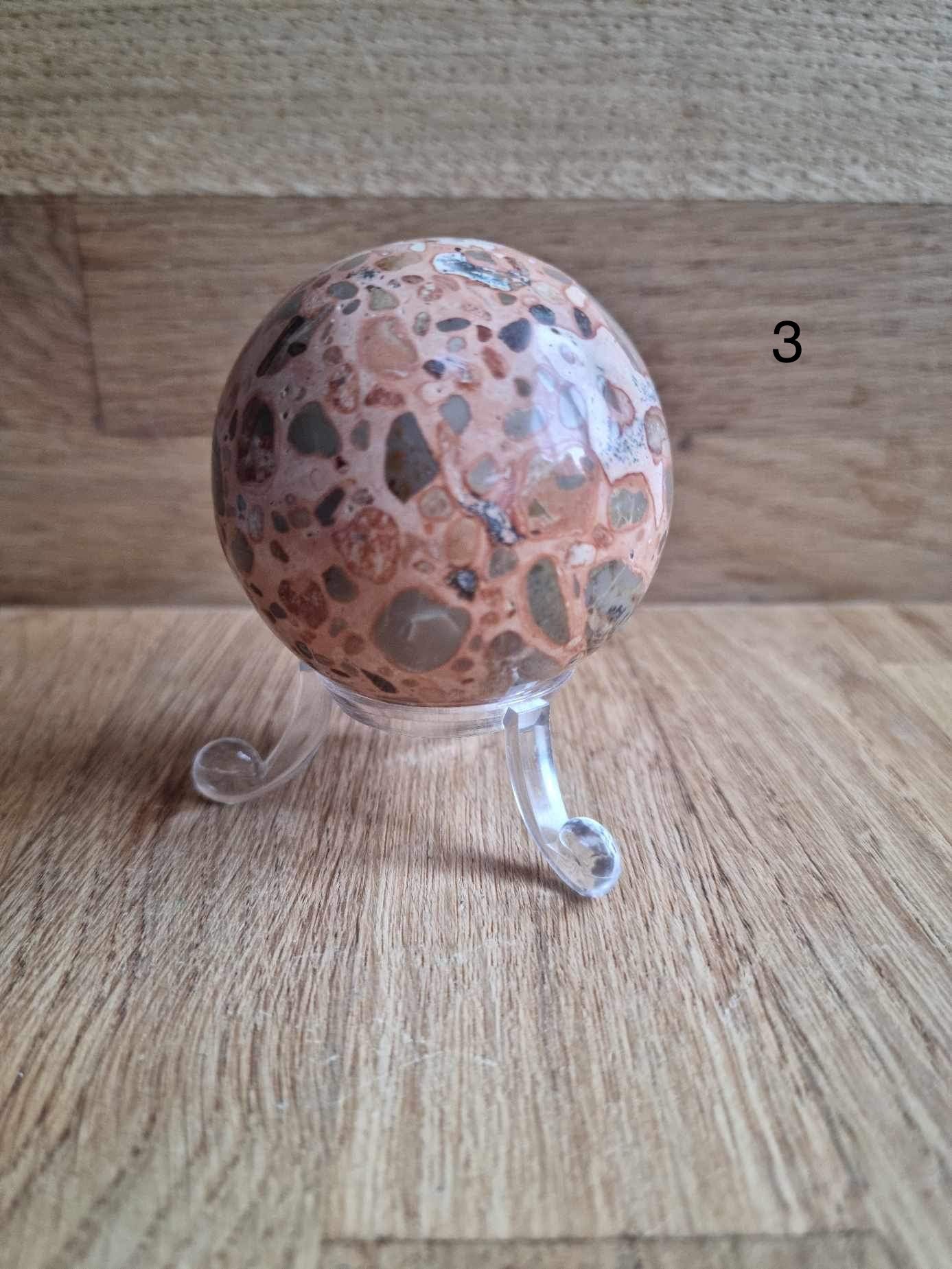 Peruvian pudding stone sphere