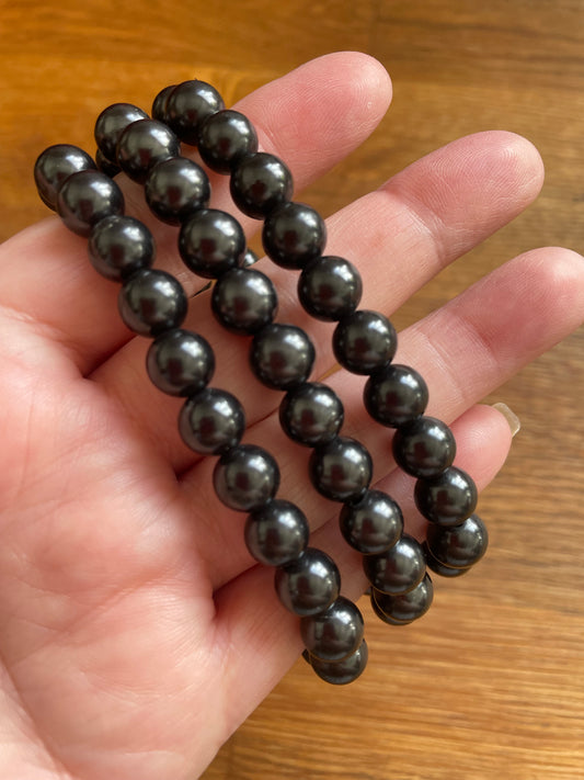 Shungite 8mm bead bracelet