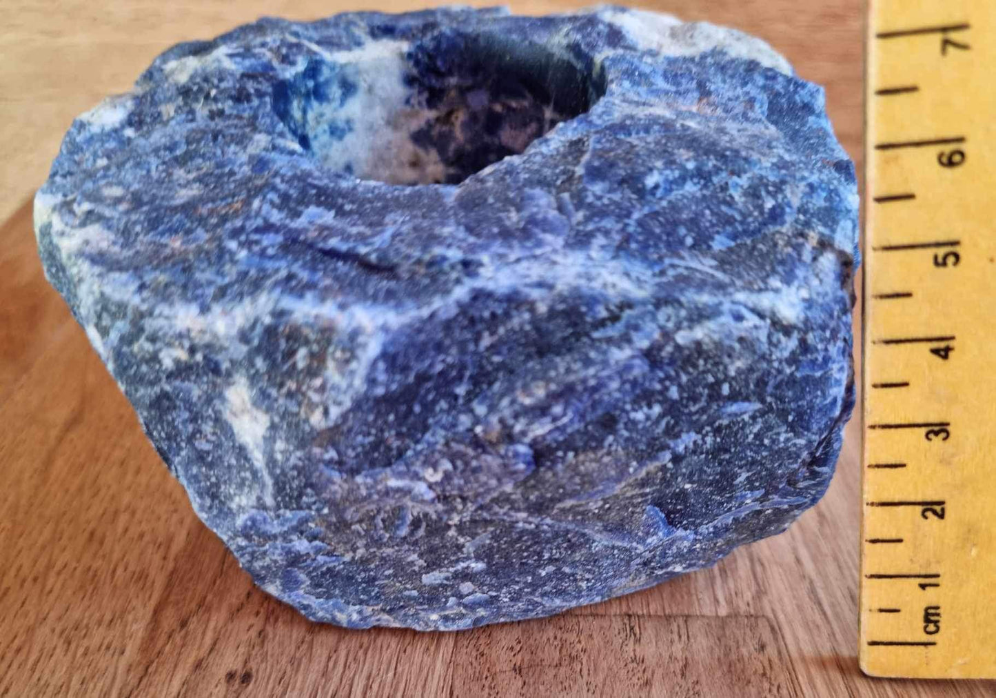 Sodalite tea light holder