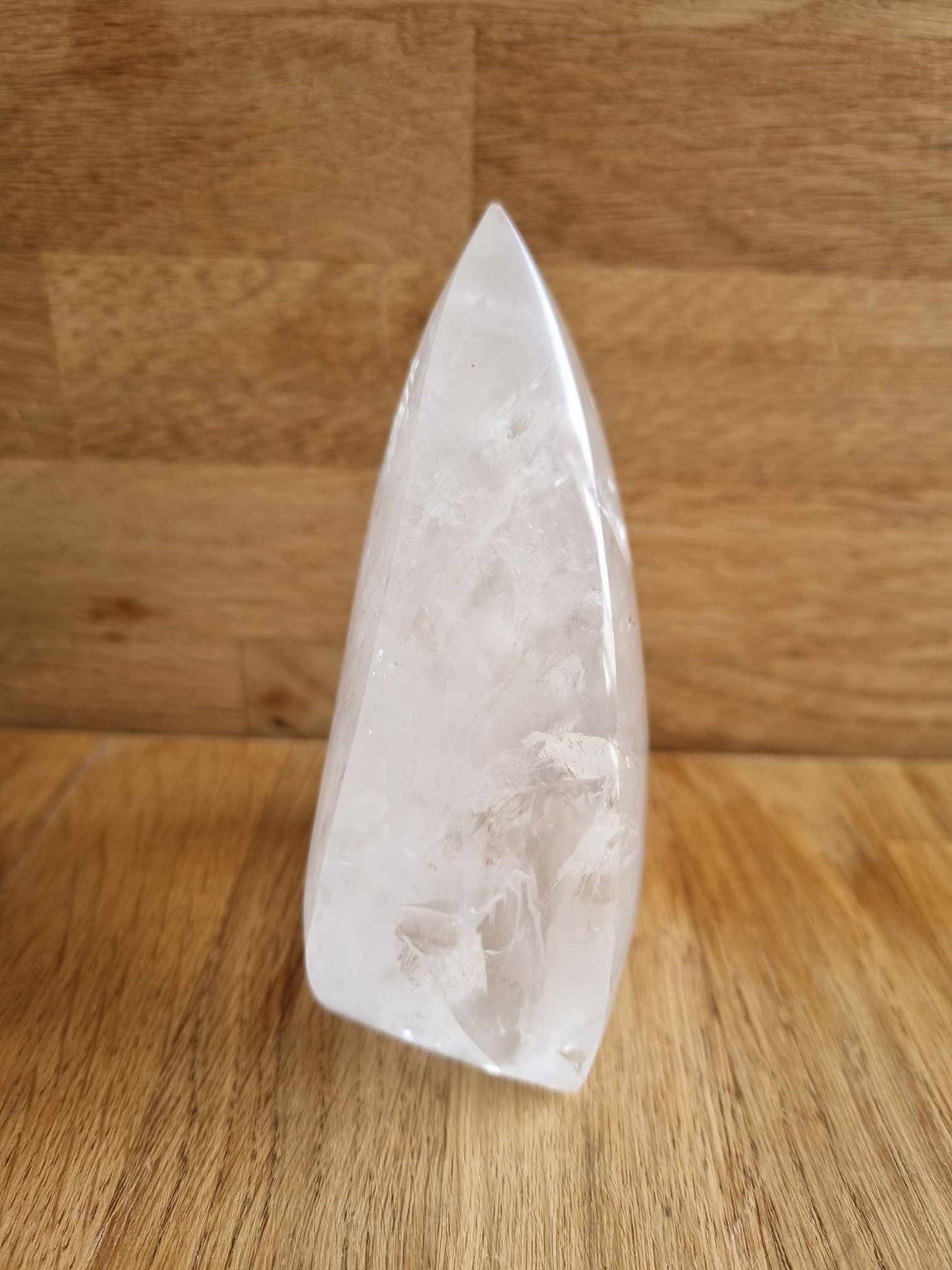 Clear quartz teardrop