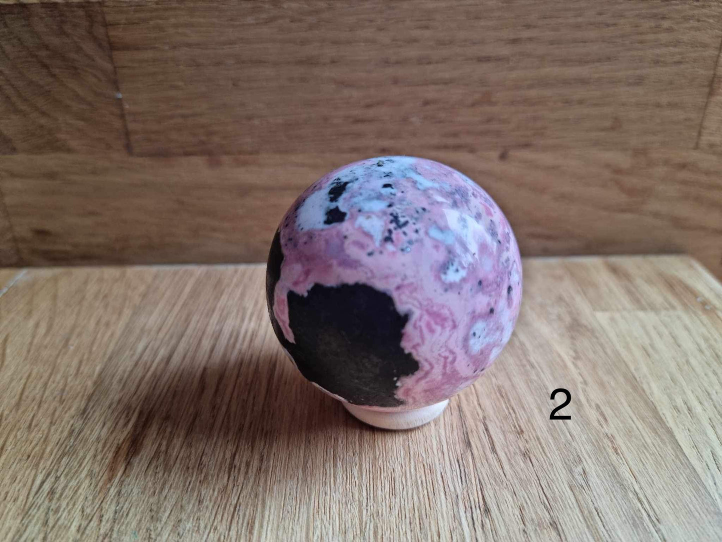 Peruvian rhodonite sphere