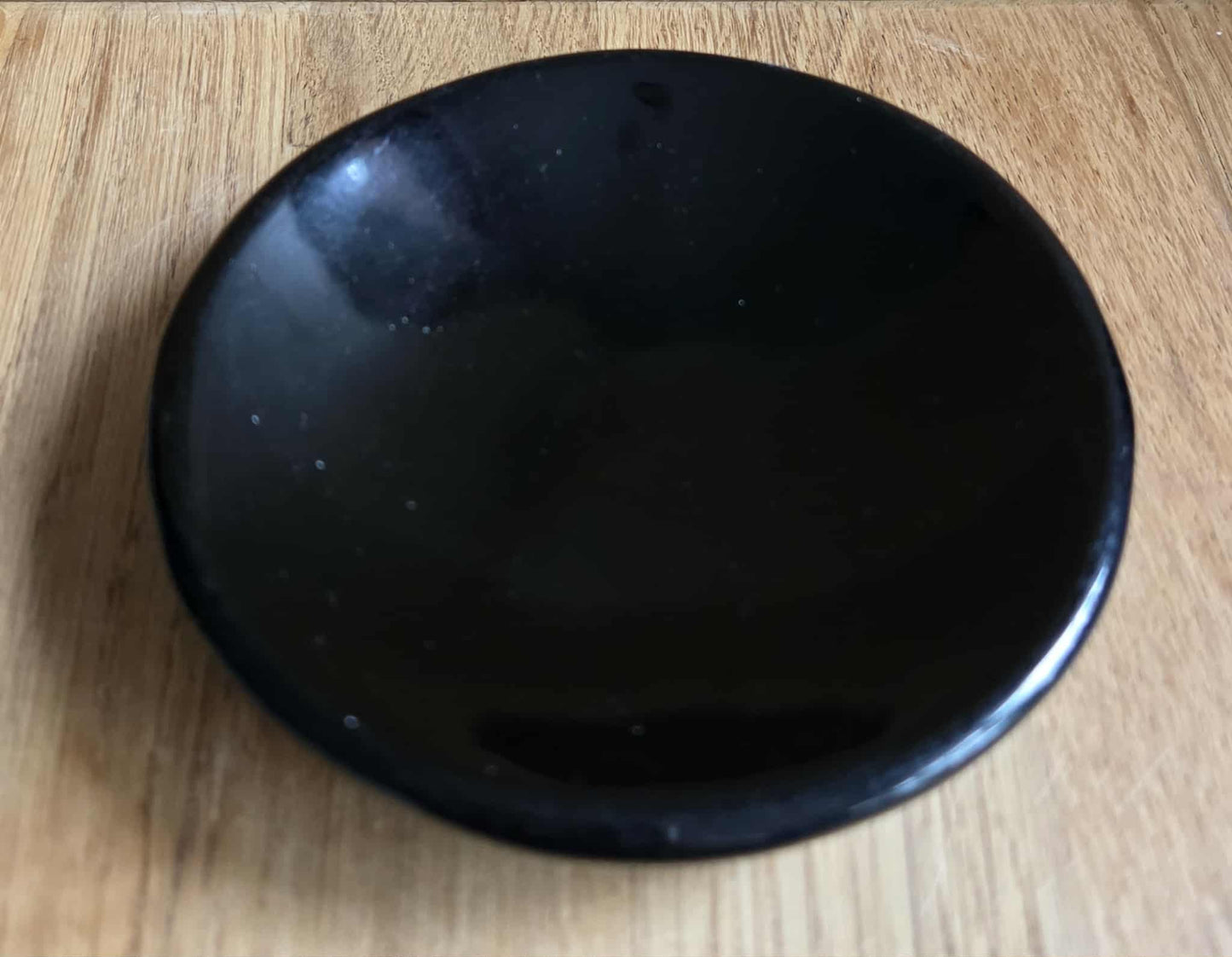 Black obsidian bowl