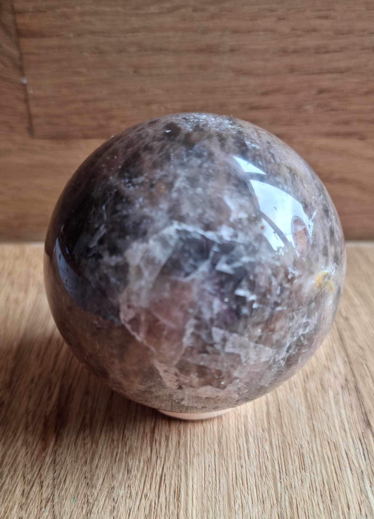 Black moonstone sphere, 5.83cm