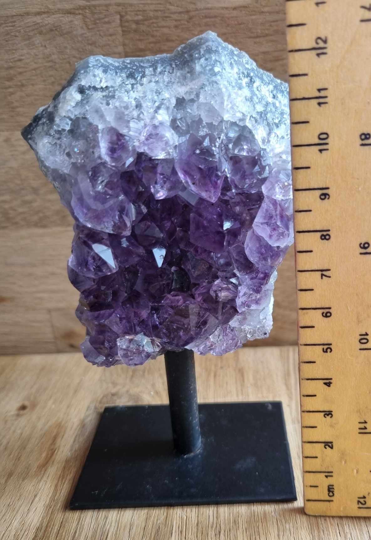 Amethyst on stand