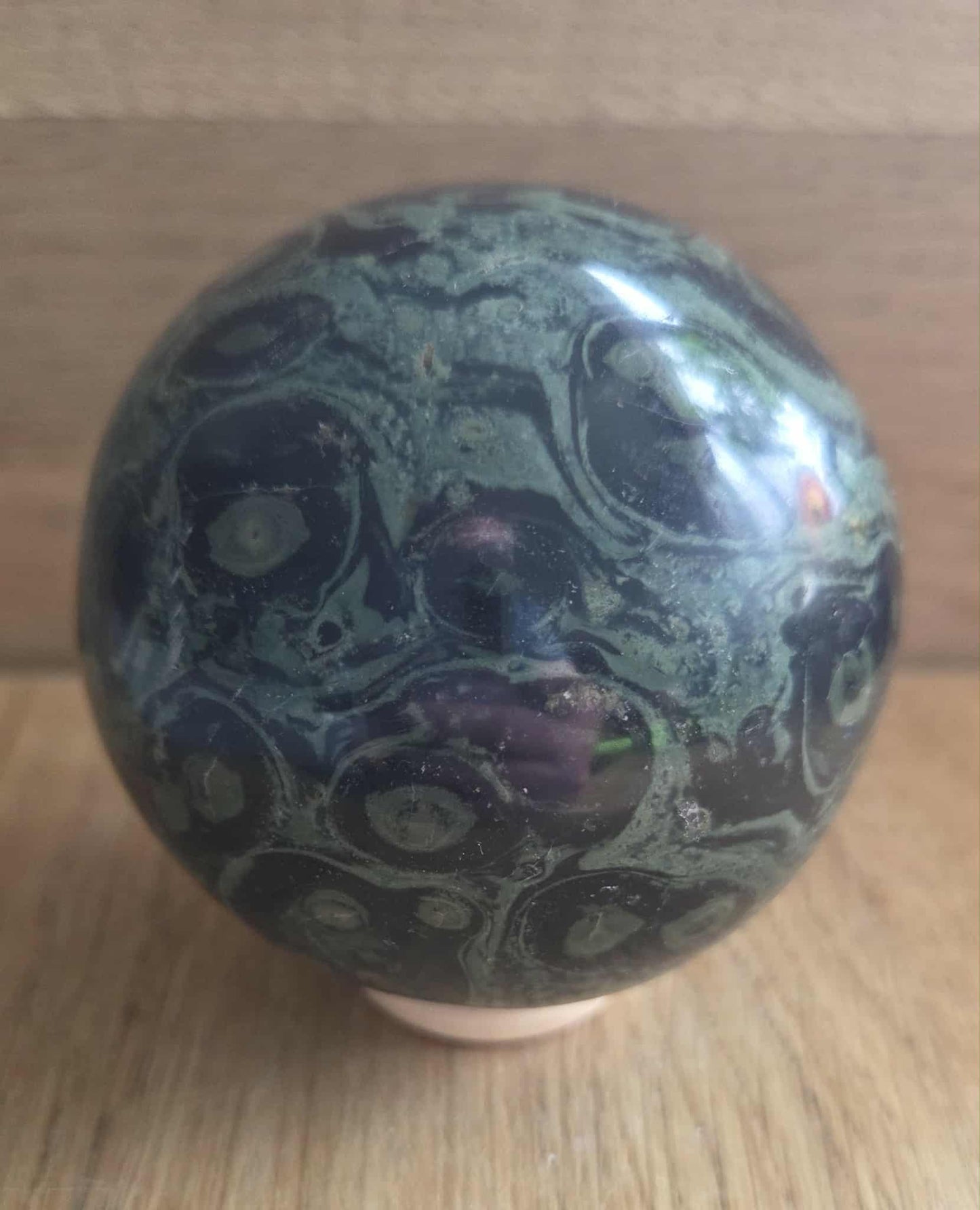 Kambaba Jasper sphere, 7.18cm