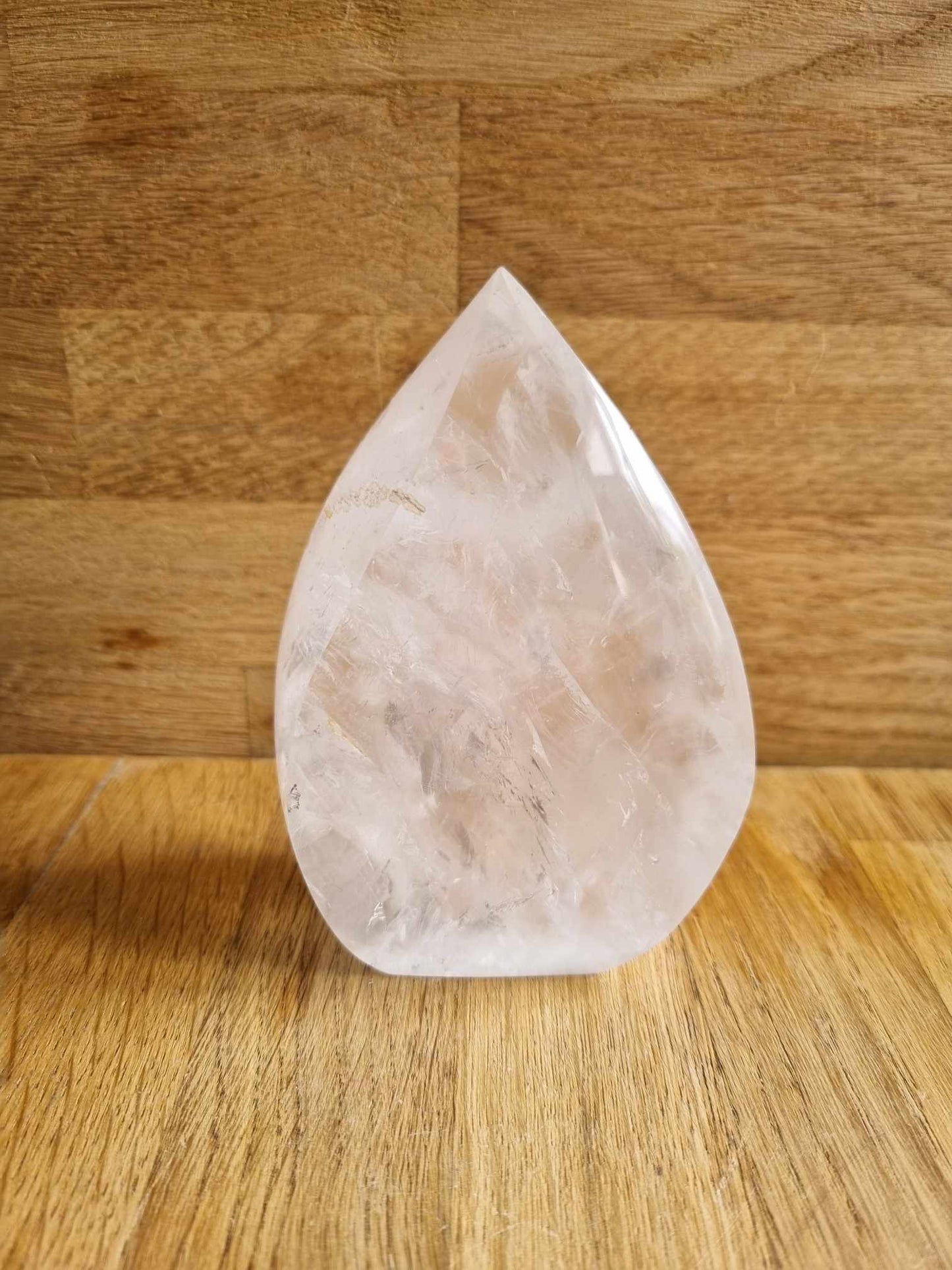 Clear quartz teardrop