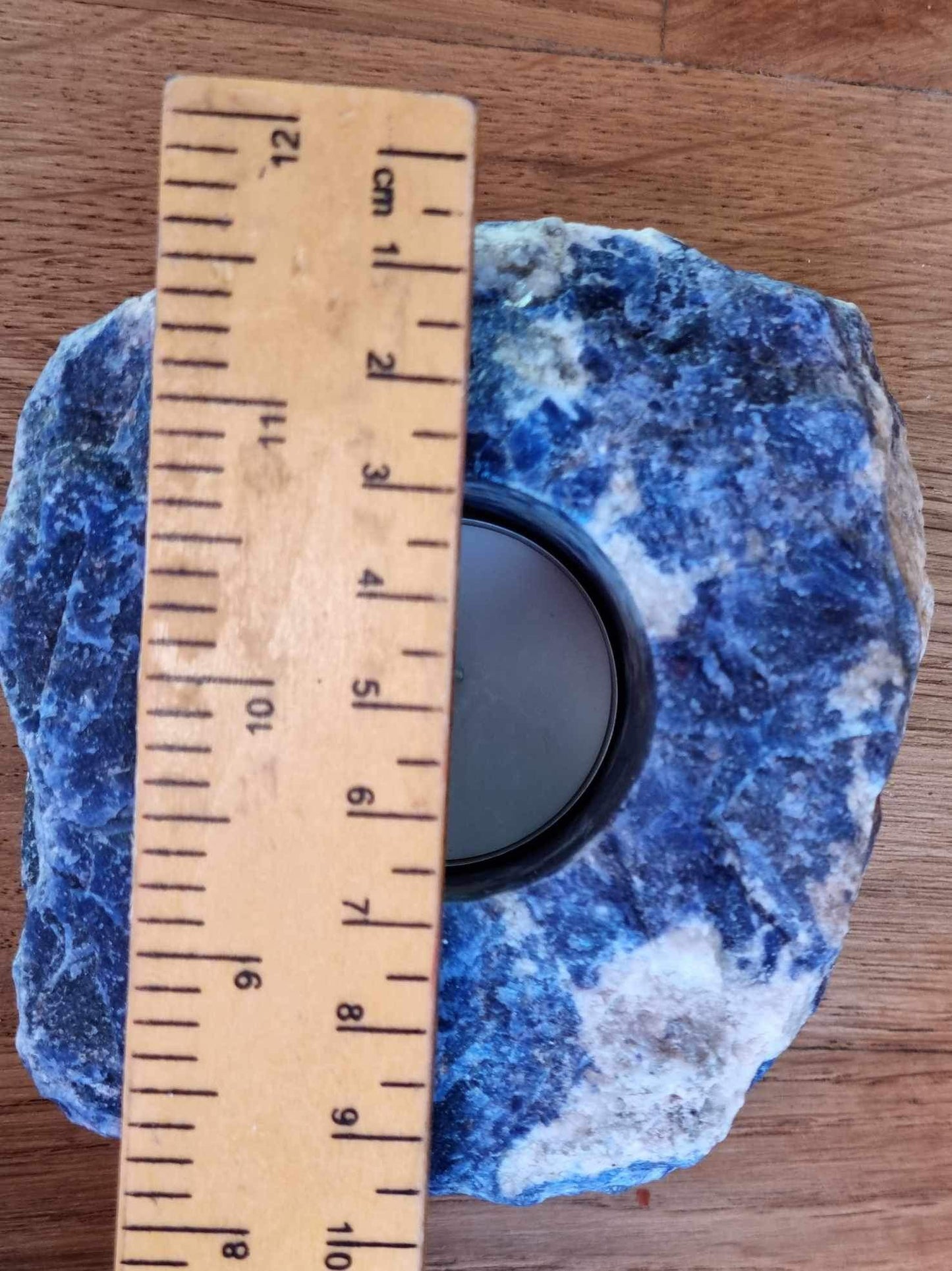 Sodalite tea light holder