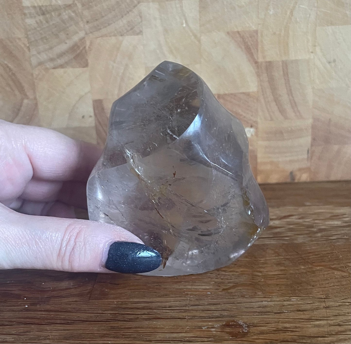 Smoky quartz flame