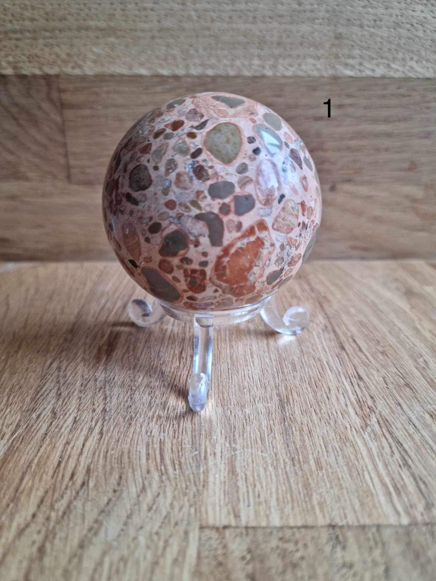 Peruvian pudding stone sphere