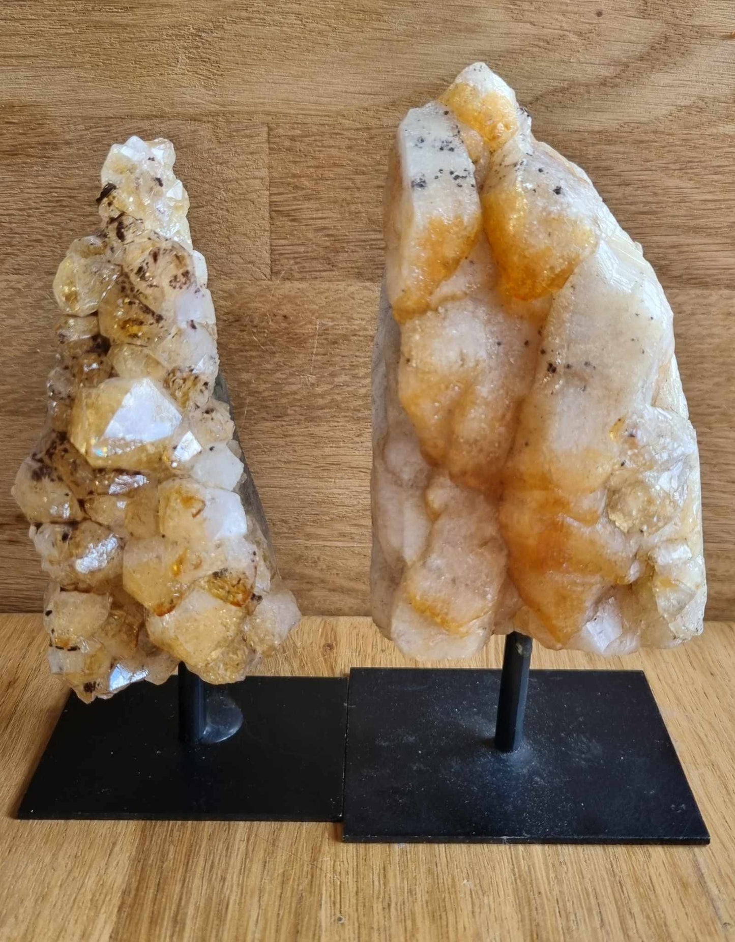 Citrine druze on stand