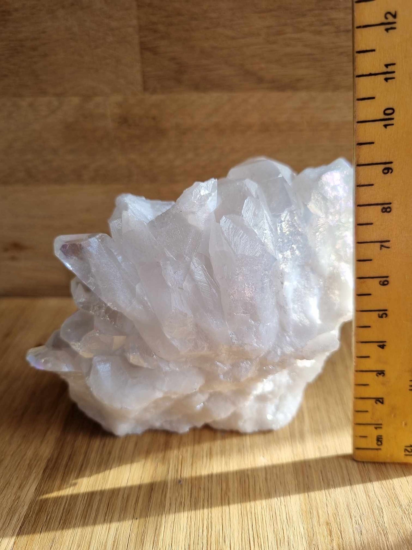 Angel aura quartz cluster