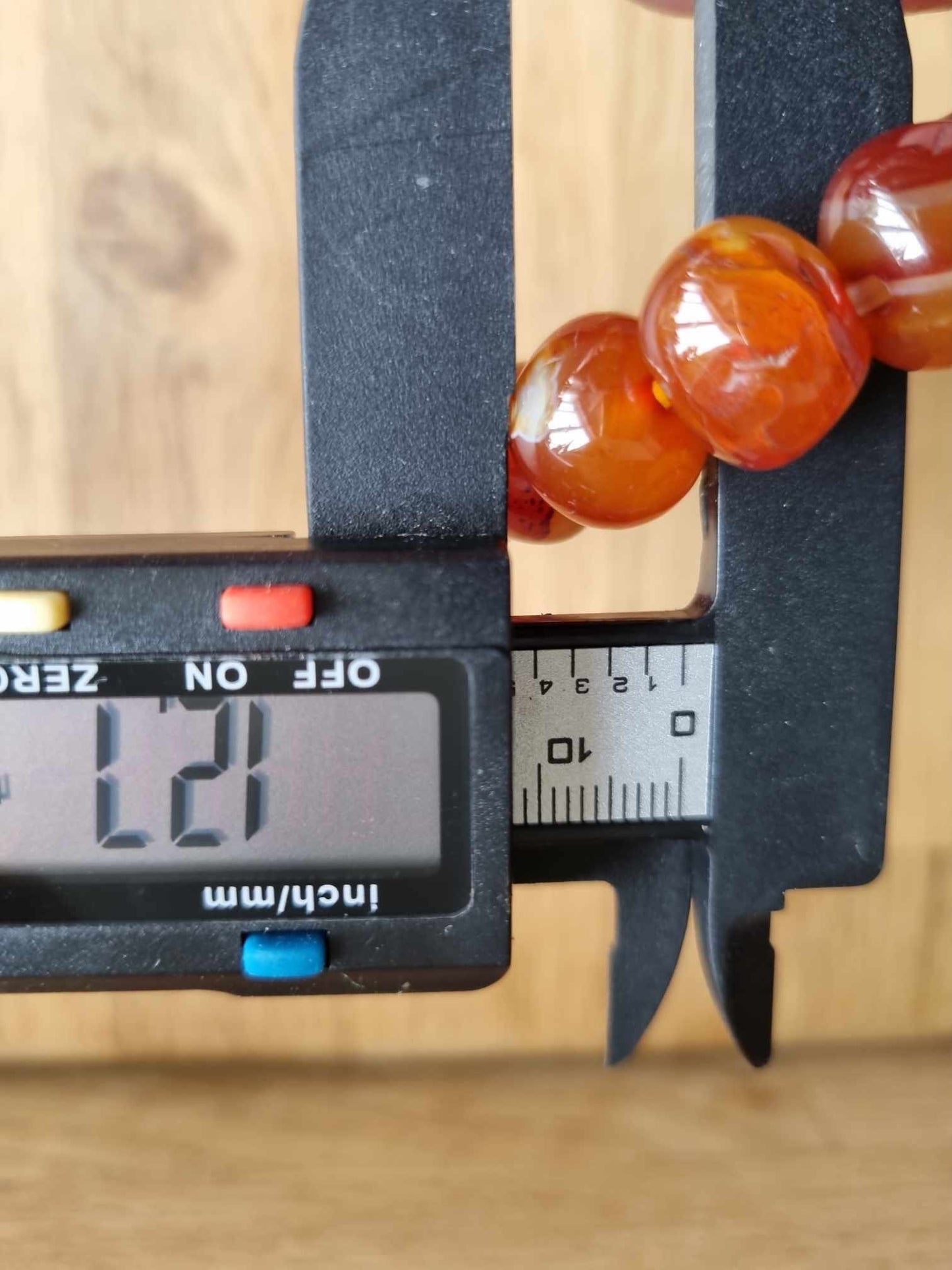 Carnelian large bead bracelet