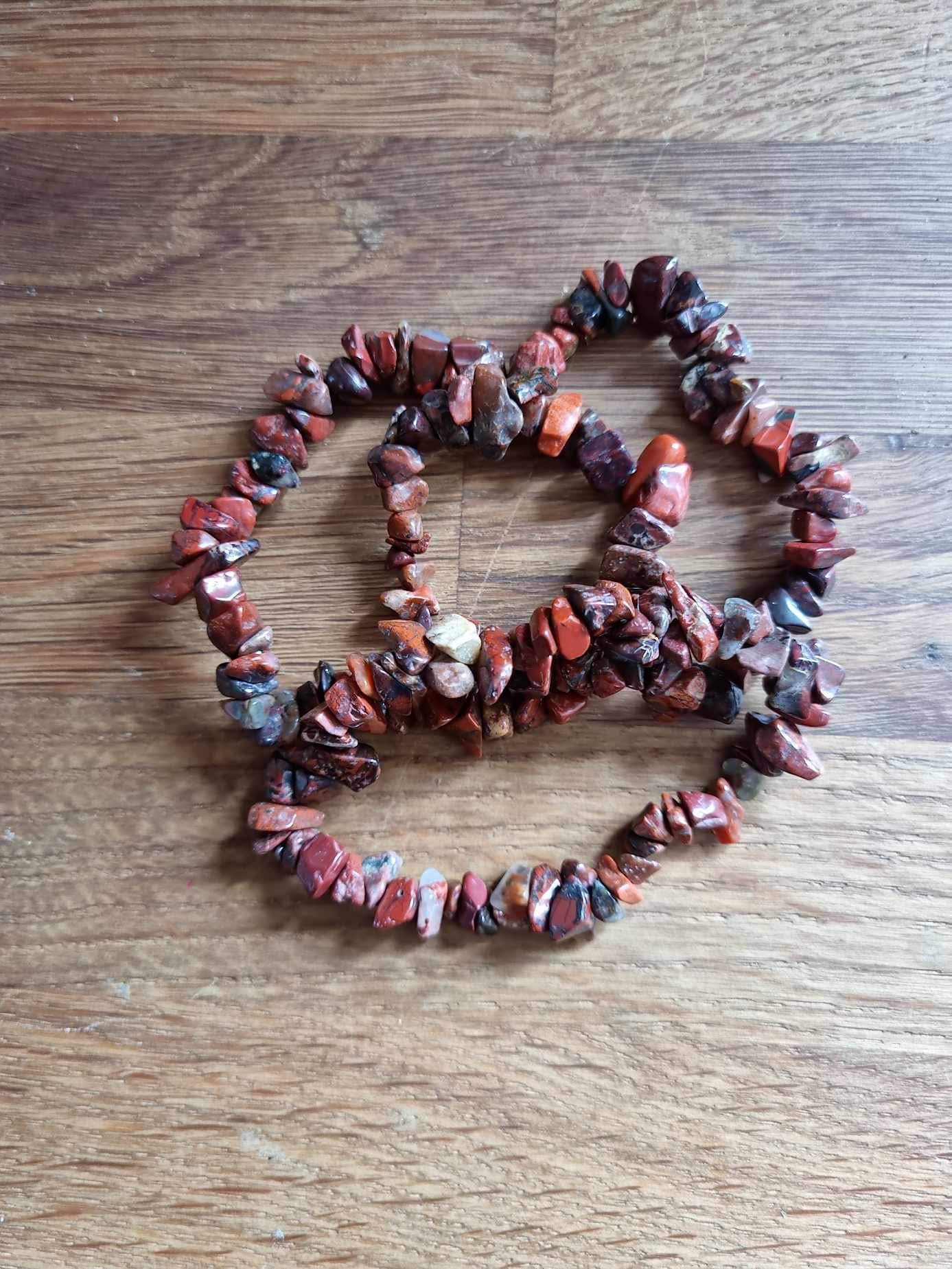 Poppy jasper chip bracelet