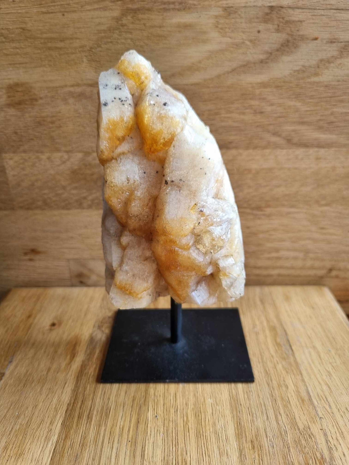 Citrine druze on stand