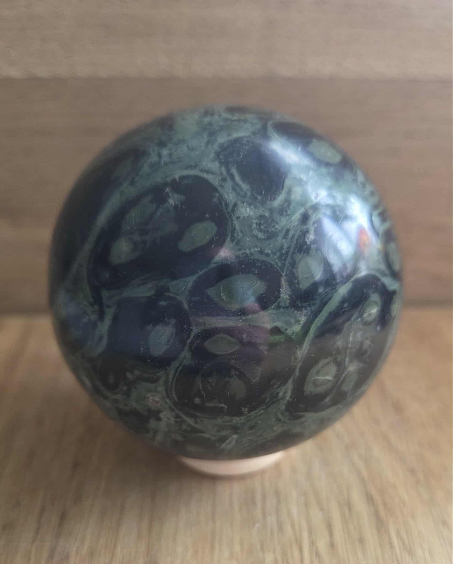 Kambaba Jasper sphere, 7.18cm