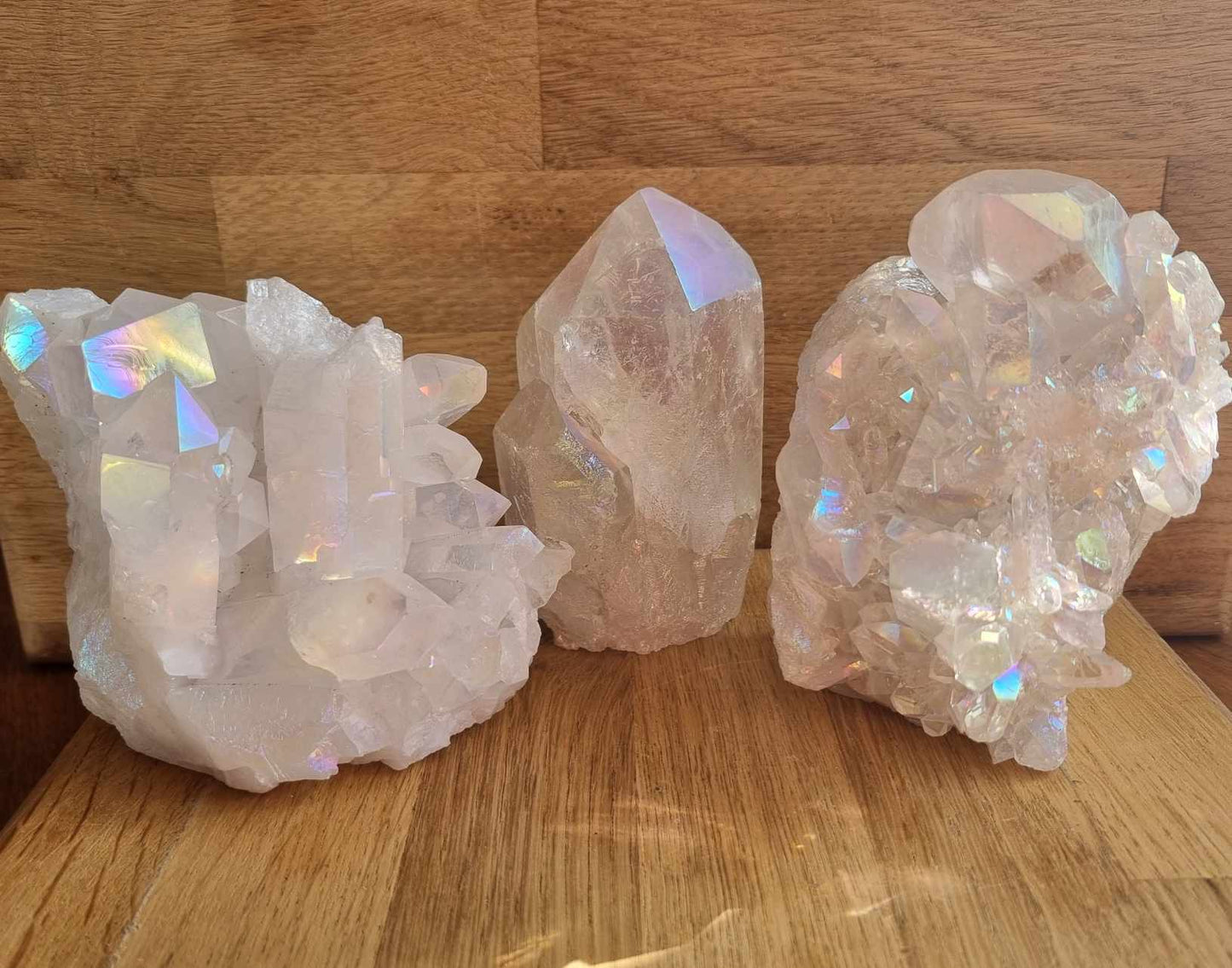 Angel aura quartz cluster