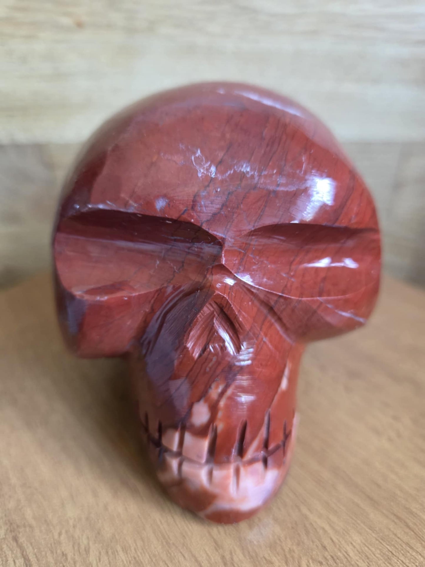 Red Jasper skull